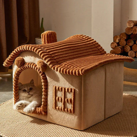 Corduroy Cat House